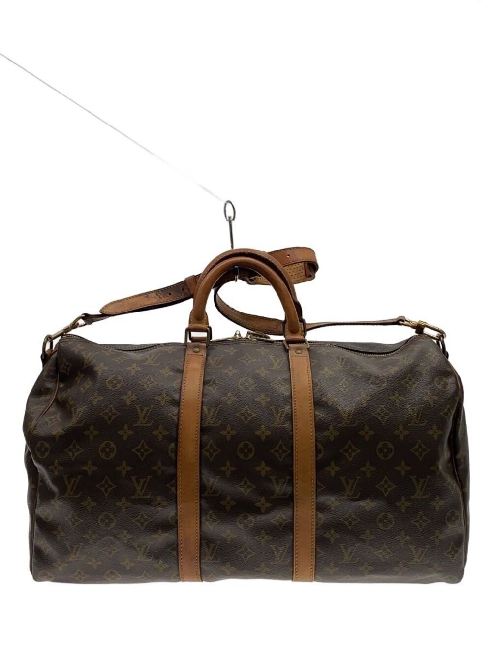 LOUIS VUITTON Keepall Monogram Canvas Brown Key